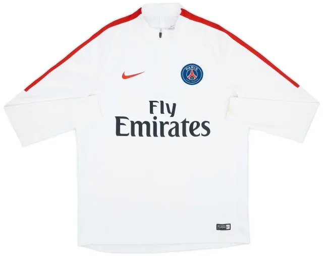 2016-17 Paris Saint-Germain Nike 1/4 Zip Drill Top - 6/10 - (L)