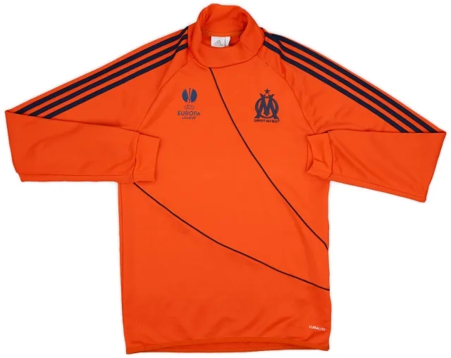 2012-13 Olympique Marseille adidas EL Drill Top - 9/10 - (M)
