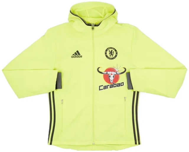 2016-17 Chelsea adidas Hooded Track Jacket - 9/10 - (S)