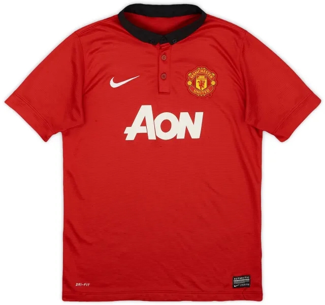 Nike 2013-14 Manchester United Home Shirt - 7/10 - (L.Boys)