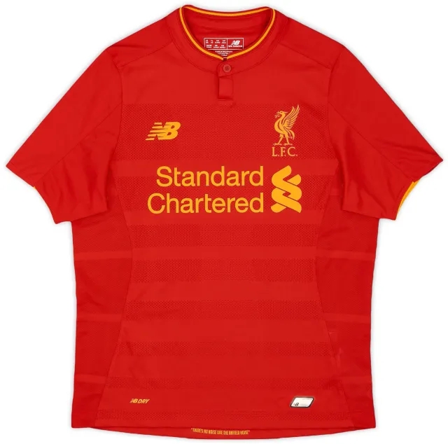 NewBalance 2016-17 Liverpool Home Shirt - 8/10 - (L.Boys)