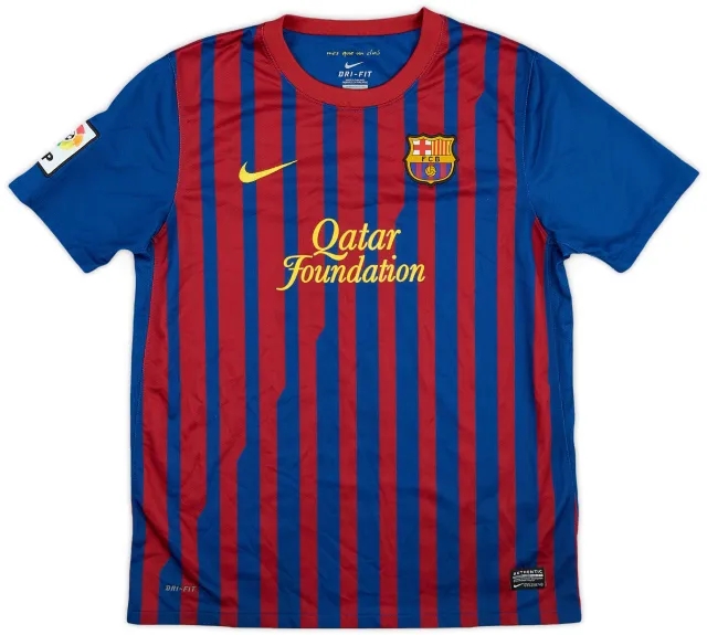 Nike 2011-12 Barcelona Home Shirt - 8/10 - (XL.Boys)