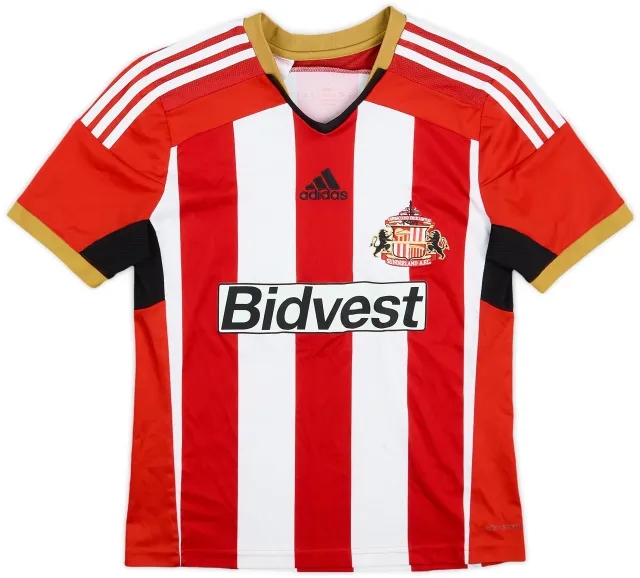 adidas 2014-15 Sunderland Home Shirt - 8/10 - (XL.Boys)
