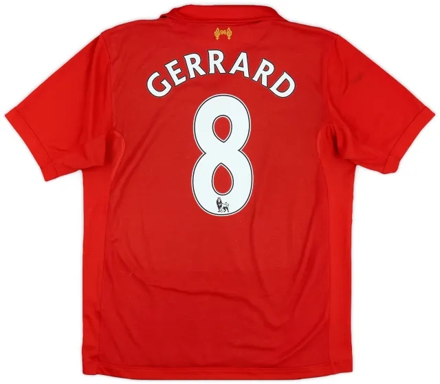 2012-13 Liverpool Home Shirt Gerrard #8 - 6/10 - (M)