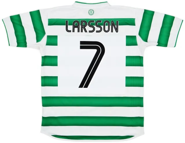 Umbro 2003-04 Celtic Home Shirt Larsson #7 - 6/10 - (M)