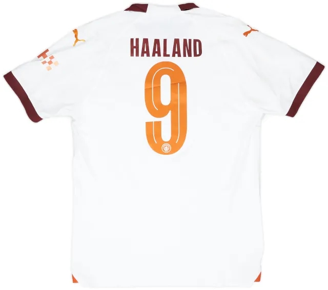 Puma 2023-24 Manchester City Player Issue Away Shirt Haaland #9 (L)
