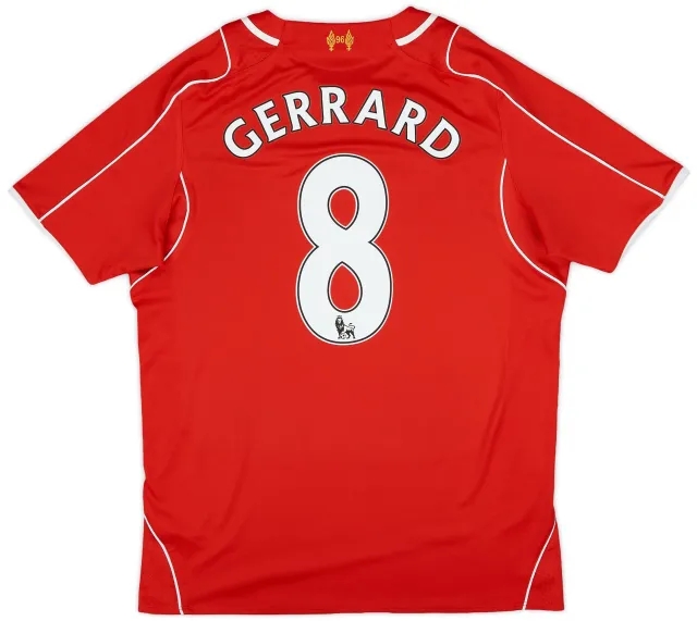 2014-15 Liverpool Home Shirt Gerrard #8 - 5/10 - (M)