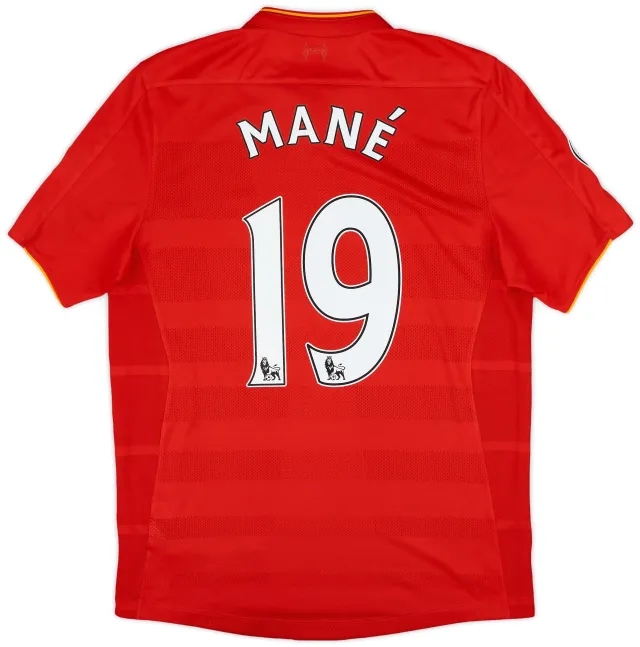 NewBalance 2016-17 Liverpool Home Shirt Mane #19 - 6/10 - (M)