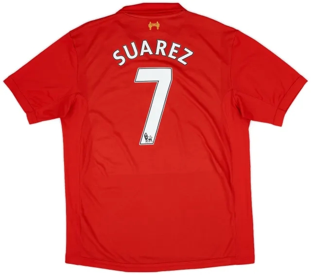 2012-13 Liverpool Home Shirt Suarez #7 - 6/10 - (XL)