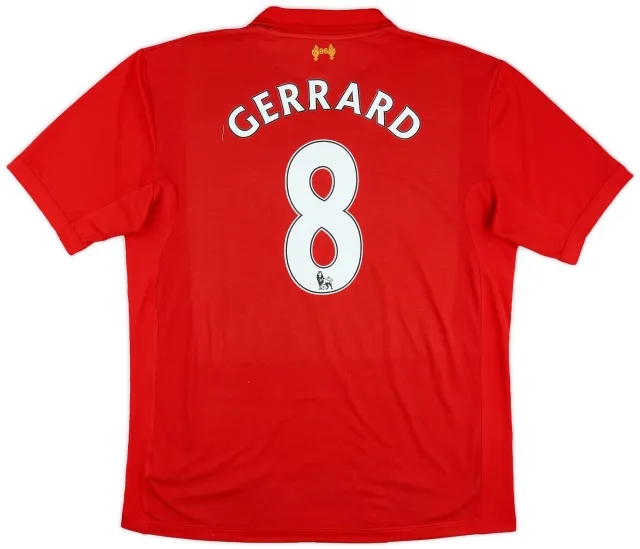 2012-13 Liverpool Home Shirt Gerrard #8 - 5/10 - (XL)