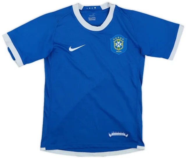 Nike 2006-07 Brazil Away Shirt - 5/10 - (M.Boys)