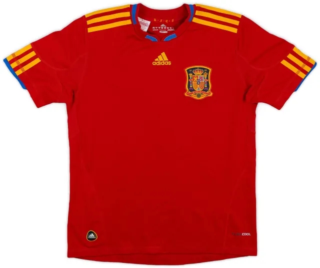 adidas 2009-10 Spain Home Shirt - 7/10 - (M.Boys)