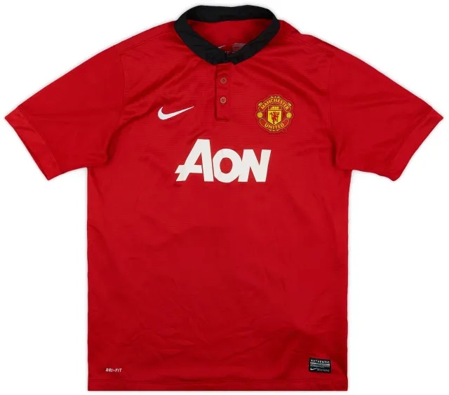 Nike 2013-14 Manchester United Home Shirt - 8/10 - (XL.Boys)
