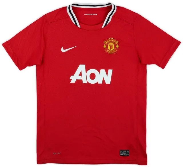 Nike 2011-12 Manchester United Home Shirt - 6/10 - (L.Boys)