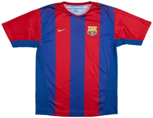 Nike 2003-04 Barcelona Basic Home Shirt - 8/10 - (XL.Boys)