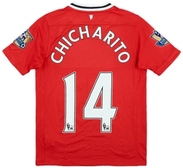 Nike 2011-12 Manchester United Home Shirt Chicharito #14 - 8/10 - (M.Boys)