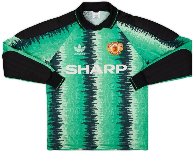 adidas 1990-92 Manchester United GK Shirt - 7/10 - (S)