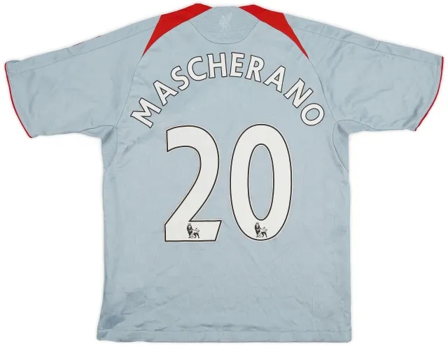 adidas 2008-09 Liverpool Away Shirt Mascherano #20 - 7/10 - (L.Boys)