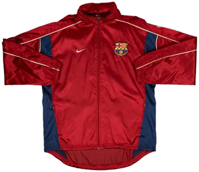 2001-02 Barcelona Nike Hooded Track Jacket - 9/10 - (M)
