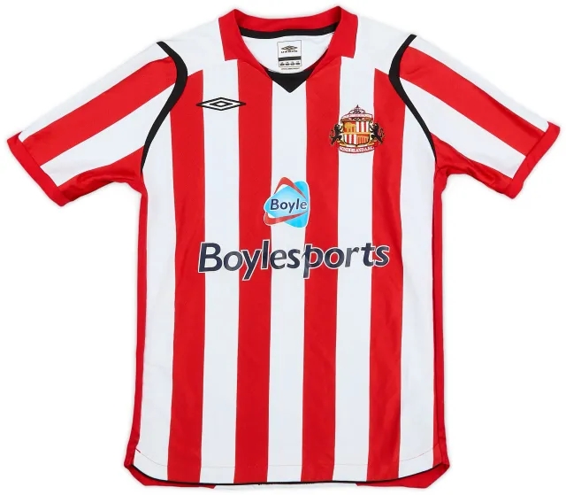 Umbro 2008-09 Sunderland Home Shirt - 8/10 - (M.Boys)