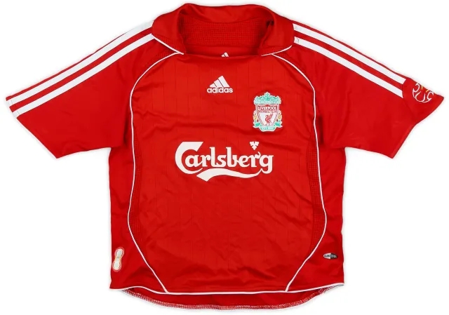adidas 2006-08 Liverpool Home Shirt - 8/10 - (7-8 Years)