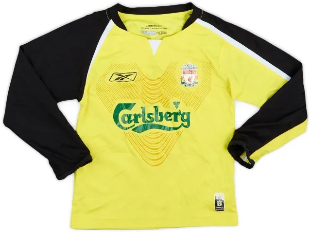 Reebok 2005-06 Liverpool GK Shirt - 7/10 - (6-7 Years)