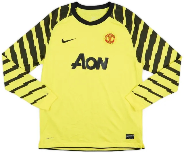 Nike 2010-11 Manchester United Yellow GK Shirt - 7/10 - (XL.Boys)