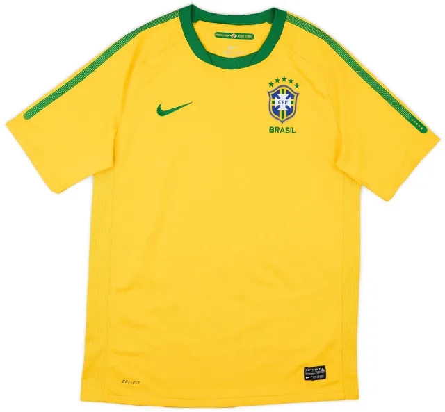 Nike 2010-11 Brazil Home Shirt - 8/10 - (XL.Boys)
