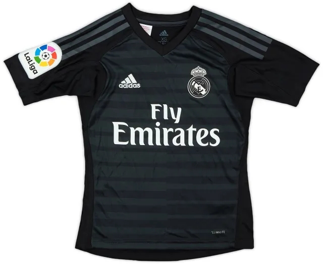 adidas 2018-19 Real Madrid Away Shirt - 8/10 - (7-8 Years)