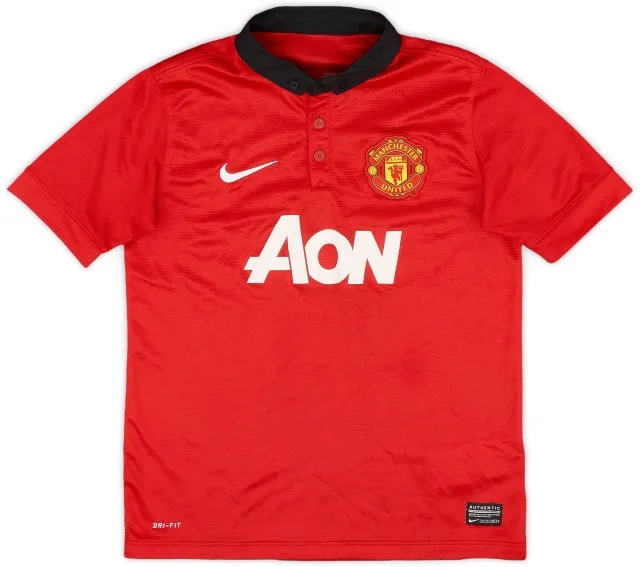 Nike 2013-14 Manchester United Home Shirt - 7/10 - (M.Boys)
