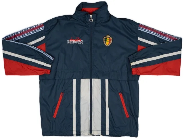 1994-95 Belgium Diadora Hooded Rain Jacket - 9/10 - (M)