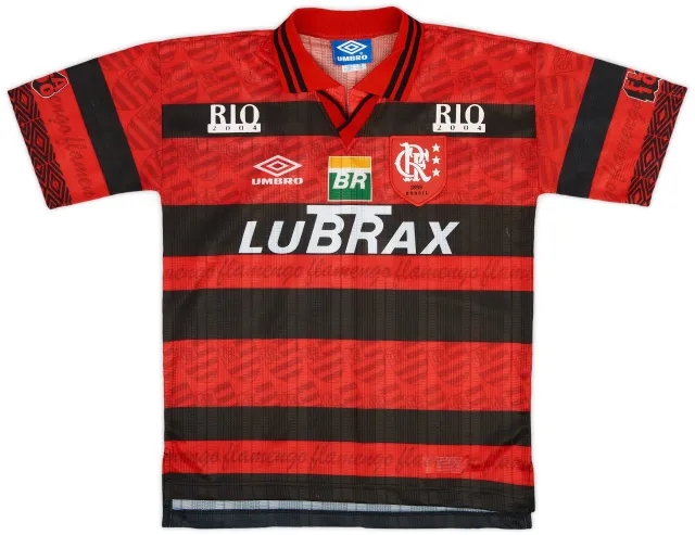 Umbro 1995-96 Flamengo Centenary Home Shirt #11 - 9/10 - (S.Boys)