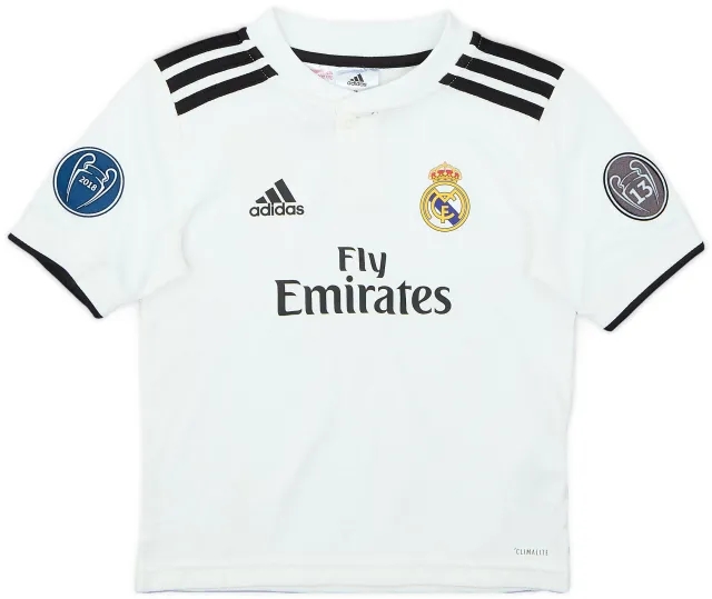 adidas 2018-19 Real Madrid Home Shirt - 9/10 - (5-6 Years)