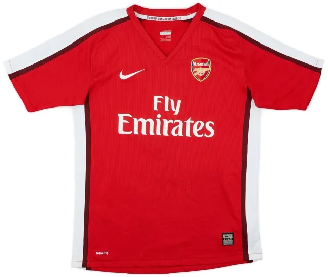 Nike 2008-10 Arsenal Home Shirt - 8/10 - (L.Boys)