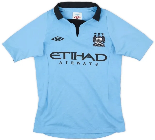 Umbro 2012-13 Manchester City Home Shirt - 8/10 - (S.Boys)