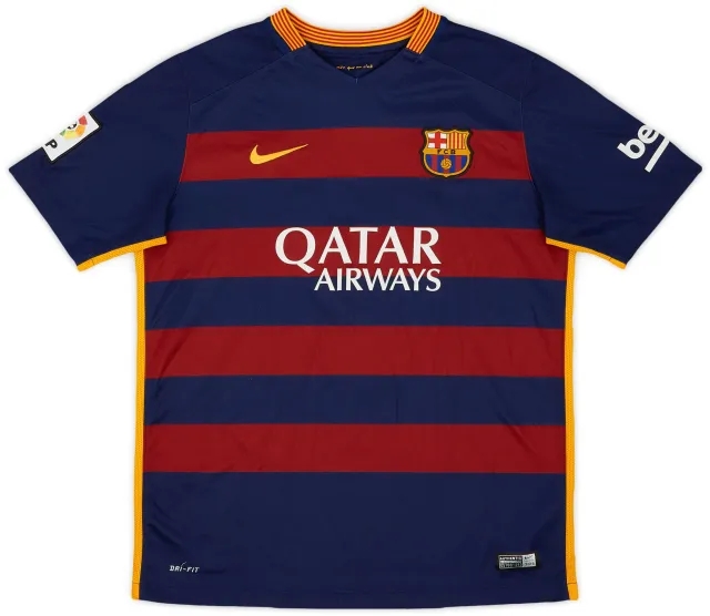 Nike 2015-16 Barcelona Home Shirt - 8/10 - (XL.Boys)