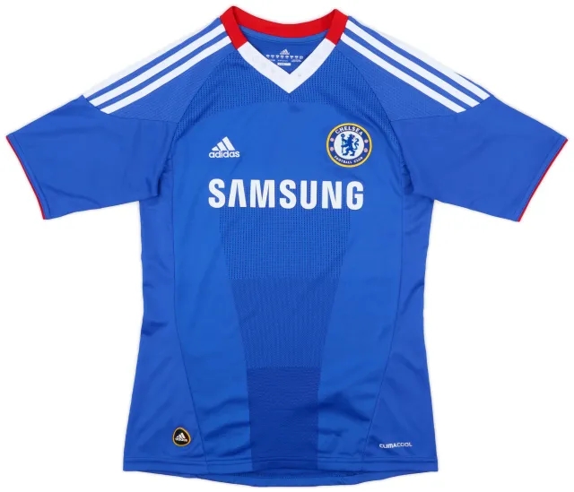 adidas 2010-11 Chelsea Home Shirt Drogba #11 - 9/10 - (XS)