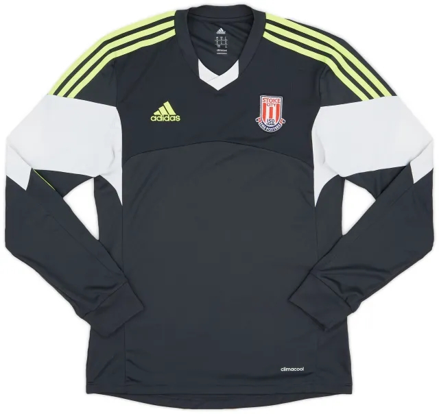 adidas 2013-14 Stoke City '150 Years' Away L/S Shirt Crouch #25 - 7/10 - (S)