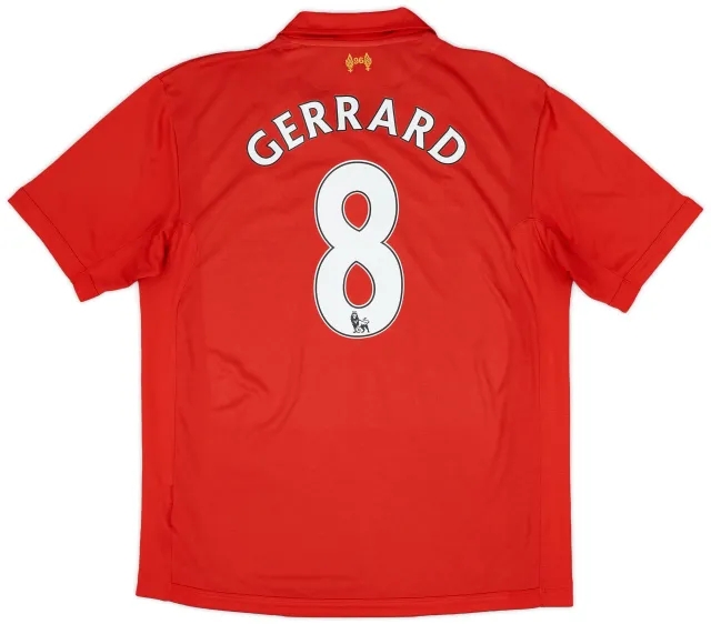 2012-13 Liverpool Home Shirt Gerrard #8 - 6/10 - (XL)