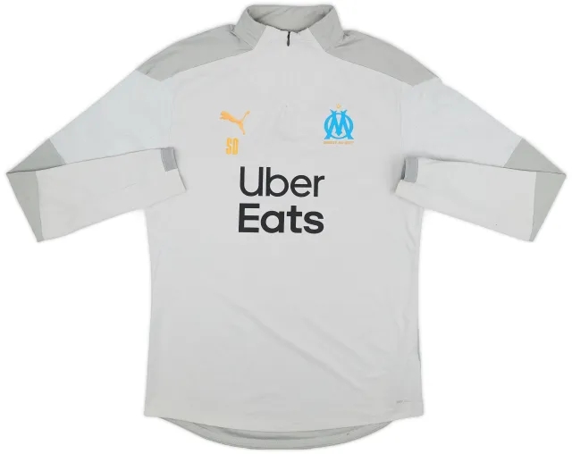 2019-20 Olympique Marseille Staff Issue Puma 1/4 Zip Drill Top SD - 8/10 - (L)