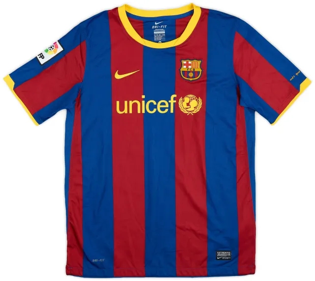 Nike 2010-11 Barcelona Home Shirt - 9/10 - (XL.Boys)