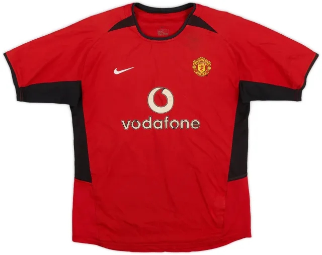 Nike 2002-04 Manchester United Home Shirt - 6/10 - (L.Boys)