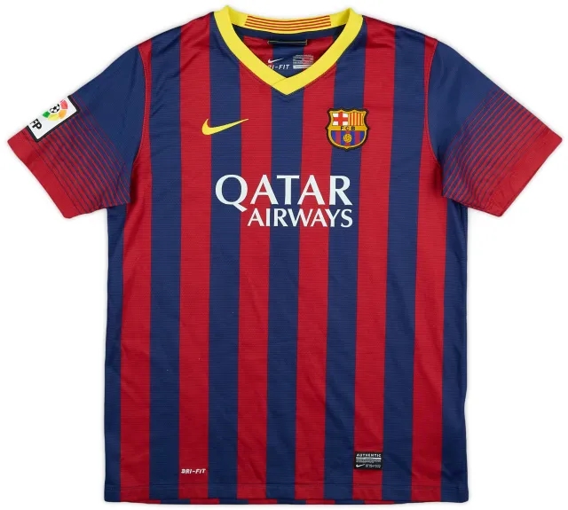 Nike 2013-14 Barcelona Home Shirt - 9/10 - (XL.Boys)