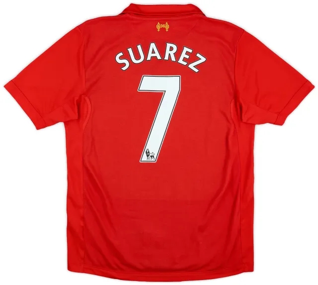 2012-13 Liverpool Home Shirt Suarez #7 - 5/10 - (M)