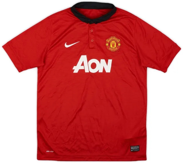 Nike 2013-14 Manchester United Home Shirt - 6/10 - (XL.Boys)