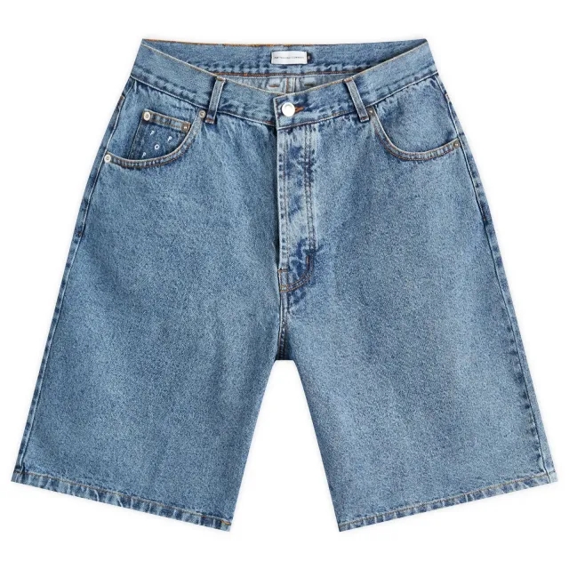 Pop Trading Company Men's DRS Denim Shorts Stone Washed