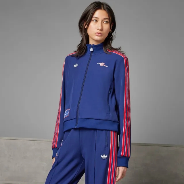 Adidas Originals Arsenal Terrace Icons Track Top In Night Sky-Blue