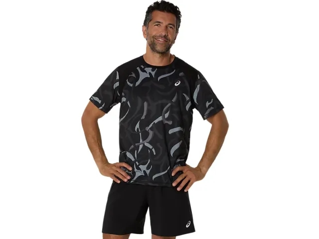 Asics Road All Over Print Ss Top