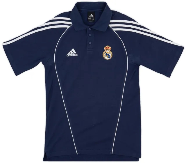 2005-06 Real Madrid adidas Polo Shirt - 9/10 - (S)