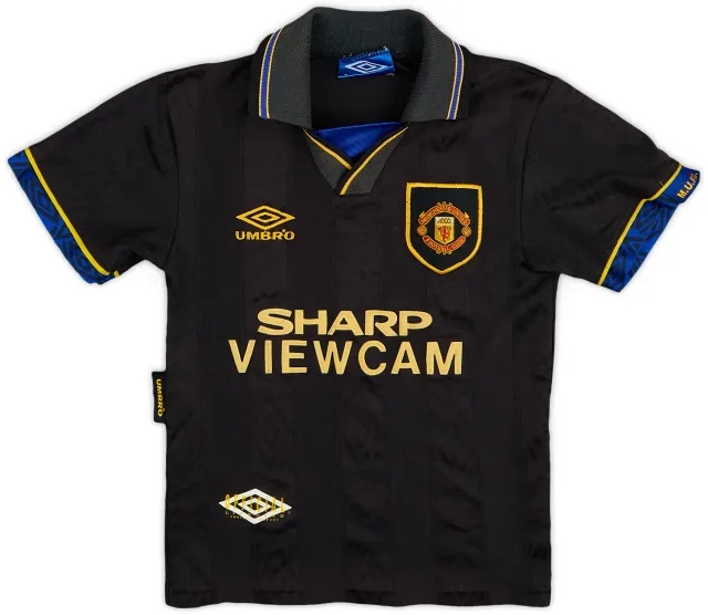 Umbro 1993-95 Manchester United Away Shirt - 6/10 - (S.Boys)